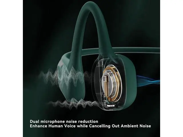 Alt view image 4 of 7 - NANK Open-Ear Bone Conduction Headphones, Runner Neo Wireless Bluetooth 5.2 Bone Headphone with Built-in Dual Mic, IP66 Waterproof Headphones 10H Playtime for Running, Walking, Cycling, Workout