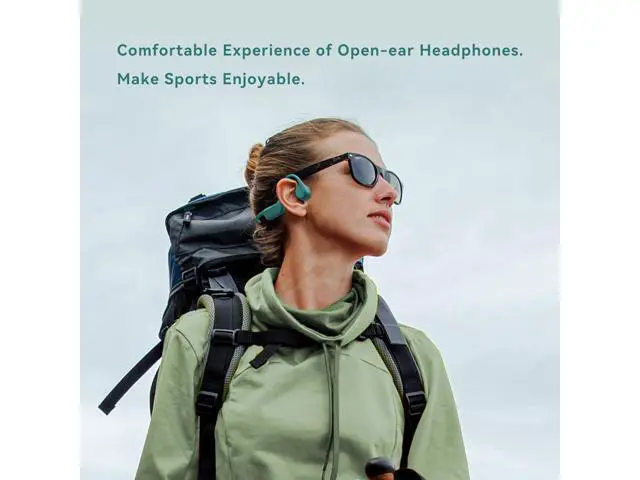 Alt view image 7 of 7 - NANK Open-Ear Bone Conduction Headphones, Runner Neo Wireless Bluetooth 5.2 Bone Headphone with Built-in Dual Mic, IP66 Waterproof Headphones 10H Playtime for Running, Walking, Cycling, Workout