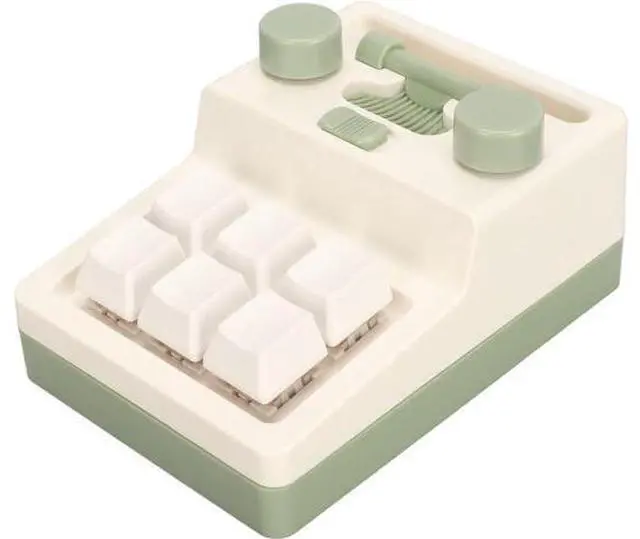 Main image of 6 Key Gaming Keyboard, Mini Macro Mechanical Keypad, RGB Gaming Keyboard Portable, One Handed Fully Programming Keys for Windows, Red Switches