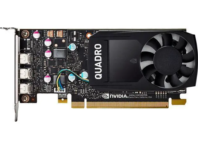 Alt view image 2 of 2 - HP 1ME43AA NVIDIA Quadro P400 - Graphics Card - Quadro P400-2 GB GDDR5 - PCIe 3.0 x16 Low Profile - 3 x Mini DisplayPort - for Workstation Z240 (SFF