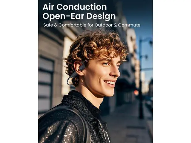 Alt view image 2 of 7 - T10 Fit Open-Ear Headphones Bluetooth 5.4 & 32GB MP3, IPX5 Sweatproof Air Conduction Wireless Sports Earphones with Mic, Lightweight 26g for Running, Cycling, Bone Conduction Headphones Alternative