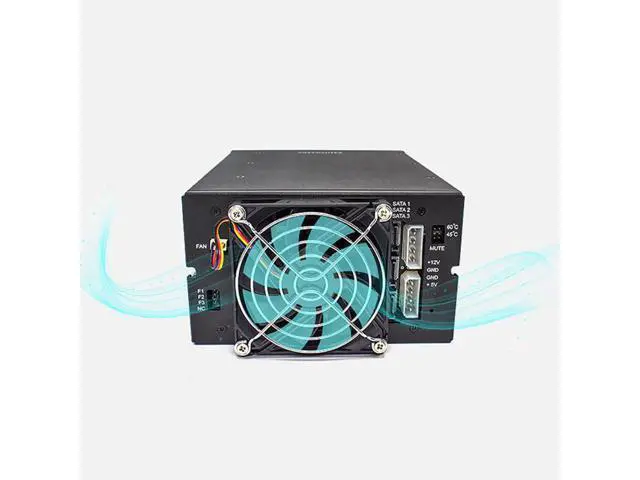 Alt view image 4 of 6 - 5.25 Inch Drive Bay USB 3.0 To SATA SAS 3 Bay External Hard Drive Docking Station For 2.5 Or 3.5in HDD, SSD With Hard Drive Lock