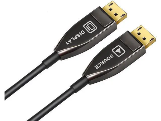 Alt view image 2 of 5 - DP 1.4 Fiber Optic AOC Cable,DisplayPort to DisplayPort 8k@60HZ 4K@144Hz Male to Male Cable - (DP to DP Cable) Black - 9.84 ft. / 3.0 m