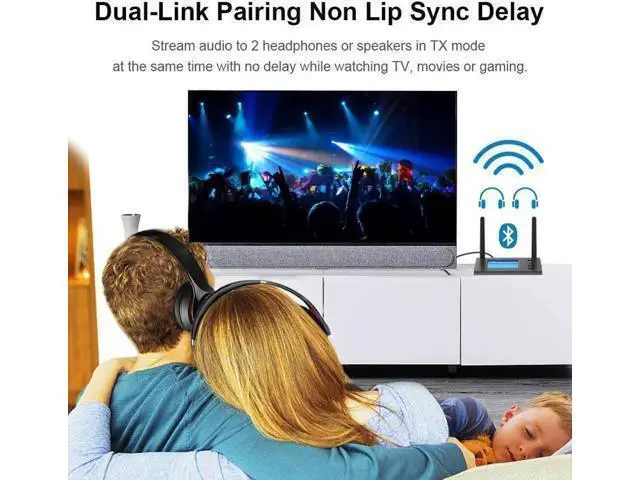 Alt view image 5 of 5 - JAENFONG70M Bluetooth 5.0 Audio Receiver Transmitter For TV PC Car Aptx HD Low Latency Spdif Optical 3.5mm AUX Jack RCA Wireless Adapter