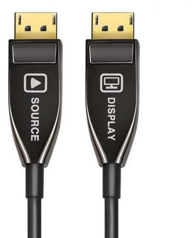 Main image of DP 1.4 Fiber Optic AOC Cable,DisplayPort to DisplayPort 8k@60HZ 4K@144Hz Male to Male Cable - (DP to DP Cable) Black - 16.4 ft. / 5m
