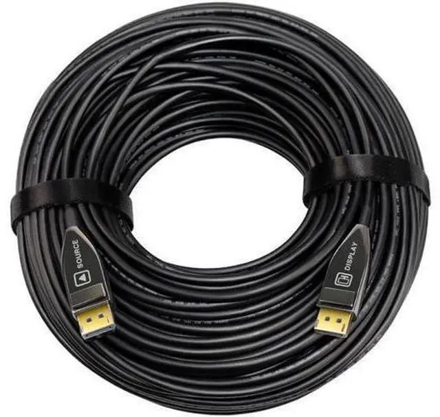Alt view image 5 of 5 - DP 1.4 Fiber Optic AOC Cable,DisplayPort to DisplayPort 8k@60HZ 4K@144Hz Male to Male Cable - (DP to DP Cable) Black - 16.4 ft. / 5m