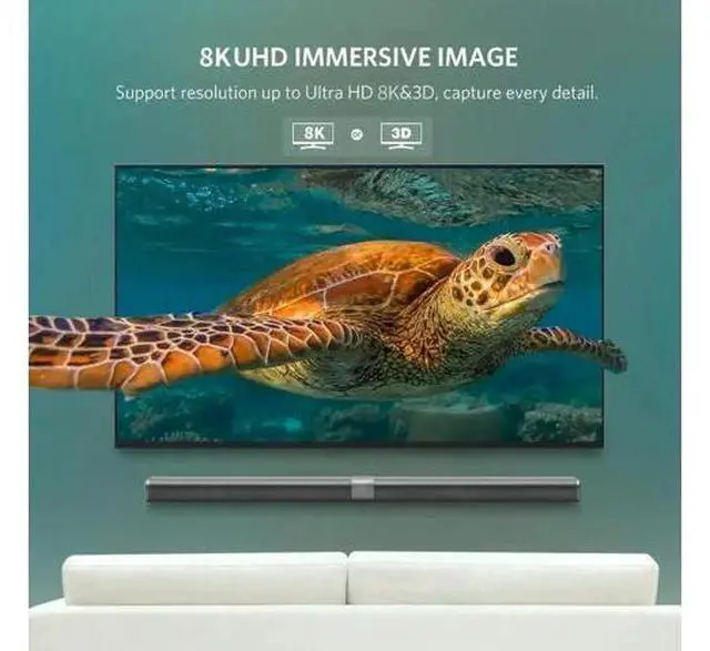 Alt view image 7 of 7 - Vszerda 100FT DP 1.4 Optical Fiber Cable Displayport 1.4 8K@60Hz 4K 144Hz 32.4Gbps for HDTV Projector RTX 3070 3080