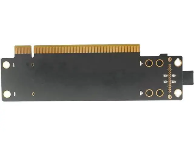 Alt view image 2 of 7 - JAENFONG PCI-E 4.0 x16 1 to 2 Expansion Card Gen4 Split Card PCIe-Bifurcation x16 to x8x8 with 20mm Spaced Slots CPU4P Power Supply Port