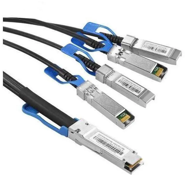 Alt view image 3 of 3 - JAENFONG 100Gbps QSFP28 To 4xSFP28 Breakout Cable High Speed DAC Fiber Cable 1.64FT/0.5m