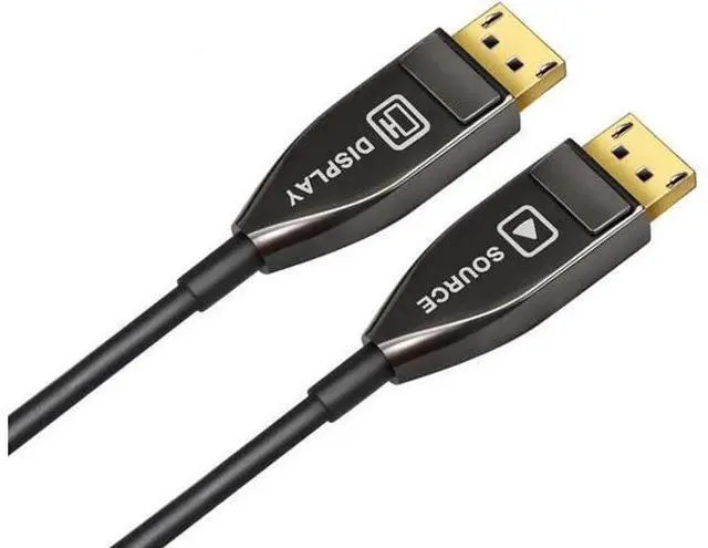 Alt view image 3 of 5 - Vszerda DP 1.4 Fiber Optic AOC Cable,DisplayPort to DisplayPort 8k@60HZ 4K@144Hz Male to Male Cable - (DP to DP Cable) Black - 82 ft/ 25m