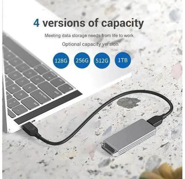 Alt view image 4 of 6 - Vszerda M2 SSD Case M.2 to USB Type C 3.1 Adapter High Speed 10Gbps 1TB SSD Enclosure for NVME PCIE SATA M/B Key SSD Disk Box SSD Caddy
