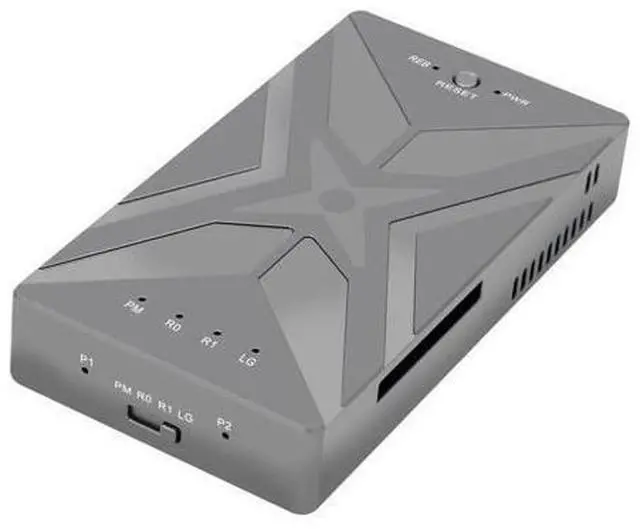 Main image of Vszerda Dual NVME M.2 NGFF M-Key to USB-C Type-C Raid0 Raid1 JOBD Big Enclosure 20Gbps with Fan Raid0 Hyper Adapter