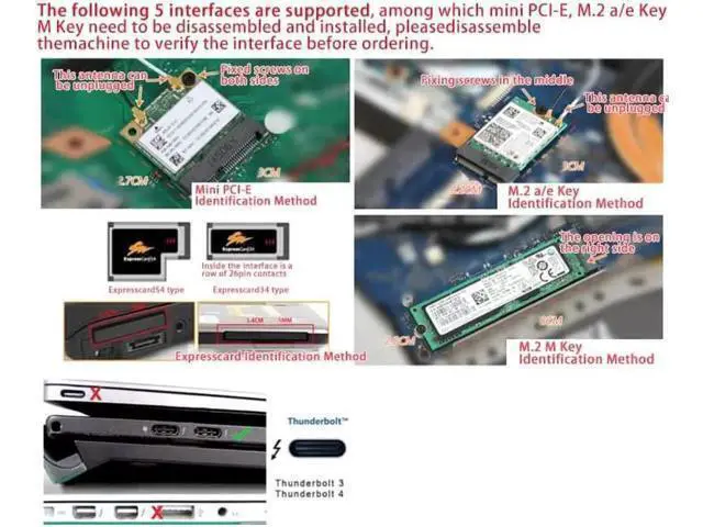 Alt view image 4 of 4 - JAENFONG EXP GDC Notebook External PCI-E Discrete Graphics Beast Series External Laptop Docking Station Mini PCI-E/M.2 A Key No Power (Mini PCI-E)