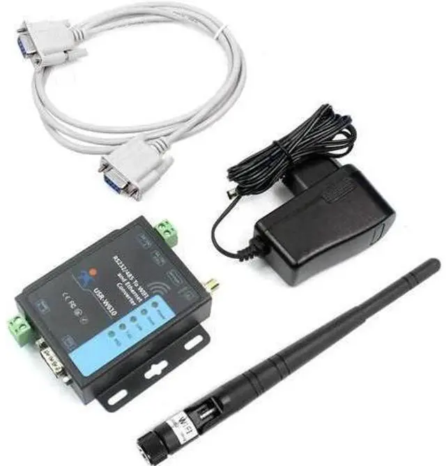 Alt view image 2 of 7 - Serial to WiFi Ethernet Wireless Converter RS232 RS485 Serial Server (USR-W610)
