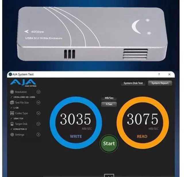 Alt view image 2 of 7 - Vszerda USB4.0 Type-C USB4 40Gbps to PCI-E 4.0 X4 SSD NVME NGFF M-Key Enclosure USB-C 20Gbps ASM2464 Chipset