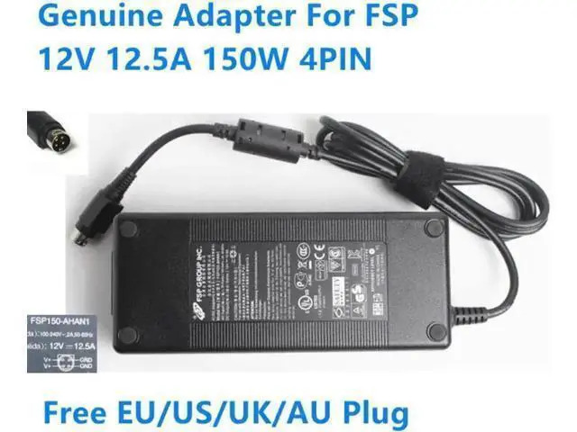 Alt view image 2 of 2 - JAENFONG FSP FSP150-AHAN1 12V 12.5A 150W 4PIN FSP150-AHB AC Adapter For Laptop Power Supply Charger