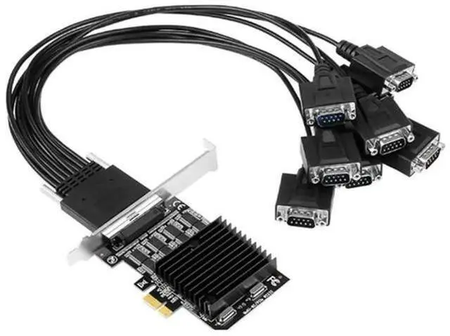 Main image of Vszerda PCIE To 8-Port RS232 Expansion Card PCI-E 8-Port DB9 Serial Card 8-Chipset PCI-Express Control Card COM Card