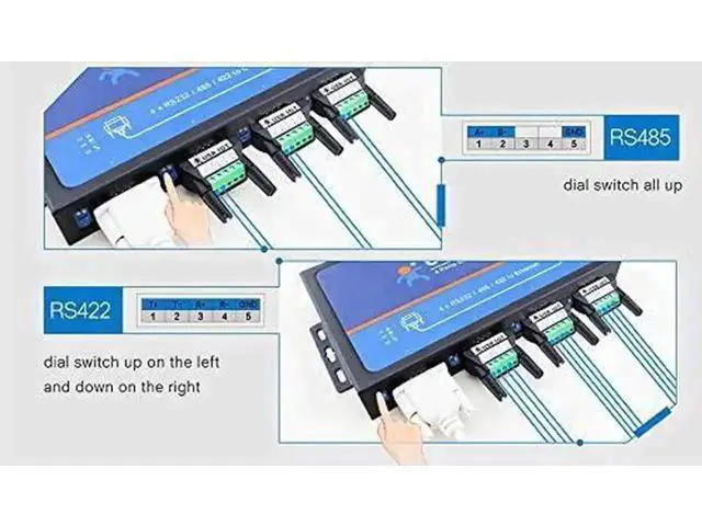 Alt view image 5 of 6 - Vszerda USR-N540 RS232 to Ethernet RS485 to RJ45 RS422 to TCP IP Converter