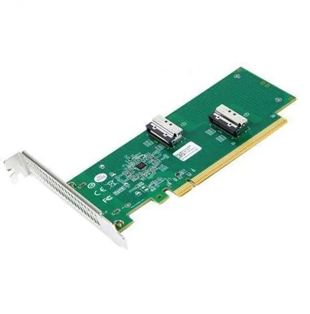 Main image of Vszerda Adapter PCIE5.0 PCI-Express 16x to Dual MCIO 8i Mini Cool Edge IO SFF-TA-1016 VROC Adapter for Mainboard SSD Graphics Card
