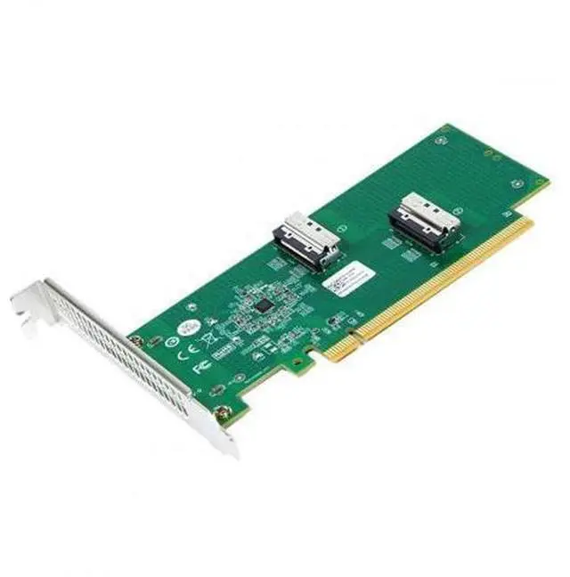 Main image of Vszerda Adapter PCIE5.0 PCI-Express 16x to Dual MCIO 8i Mini Cool Edge IO SFF-TA-1016 VROC Adapter for Mainboard SSD Graphics Card