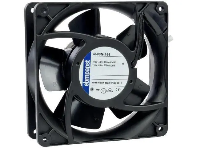 Alt view image 4 of 6 - for ebmpapst 4600N-466 Axial Fan,115V 20W 106CFM Industrial Cooling Fan All-Metal Heat-Resistant Cooling Fan 4600N-466