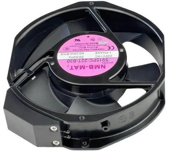 Alt view image 5 of 7 - Vszerda for 5915PC-22T-B30 220V Cooling Fan, 40W/38W 50/60Hz 172X150X38mm Inverter Cooling Fan Enclosure Power Fan 5915PC-22T-B30