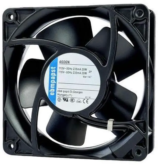 Main image of for ebmpapst 4606N All Metal High Temperature Resistant Axial Cooling Fan 2-Pin 120x120x38mm 115V-AC 50-60Hz 0.235A 120mm.