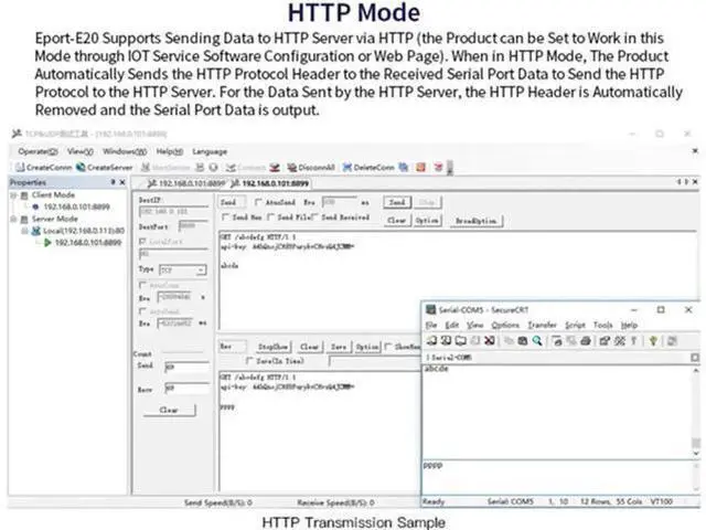 Alt view image 4 of 7 - Eport-E20 Network Server Port FreeRTOS TTL Serial to Ethernet Embedded Module DHCP 3.3V DHCP TCP IP Telnet Converter MCU (5pcs)