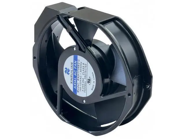Alt view image 2 of 7 - Vszerda for XINRUILIAN RAH1738B2-C Cooling Fan 100-125VAC 0.25/0.26A 50/60Hz 172x150x38mm 172mm Cabinet Cooling Fan 2-pin