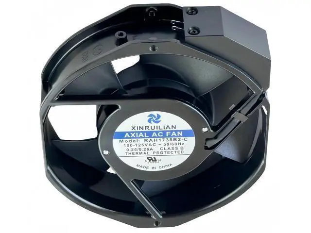 Alt view image 5 of 7 - Vszerda for XINRUILIAN RAH1738B2-C Cooling Fan 100-125VAC 0.25/0.26A 50/60Hz 172x150x38mm 172mm Cabinet Cooling Fan 2-pin