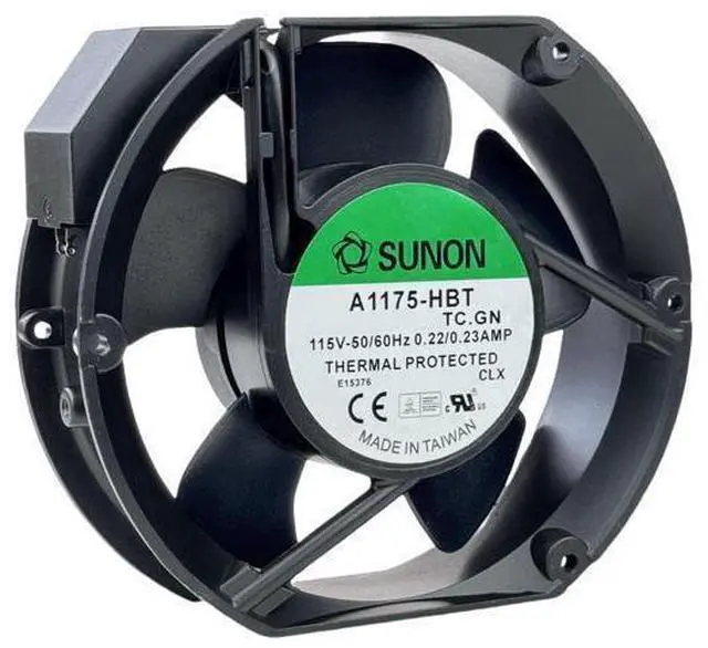 Main image of for SUNON A1175-HBT TC.GN AXIAL Fan, 115VAC 50/60Hz 0.22/0.23A 2-pin Cooling Fan 172×150×51mm Fan A1175-HBT TC.GN
