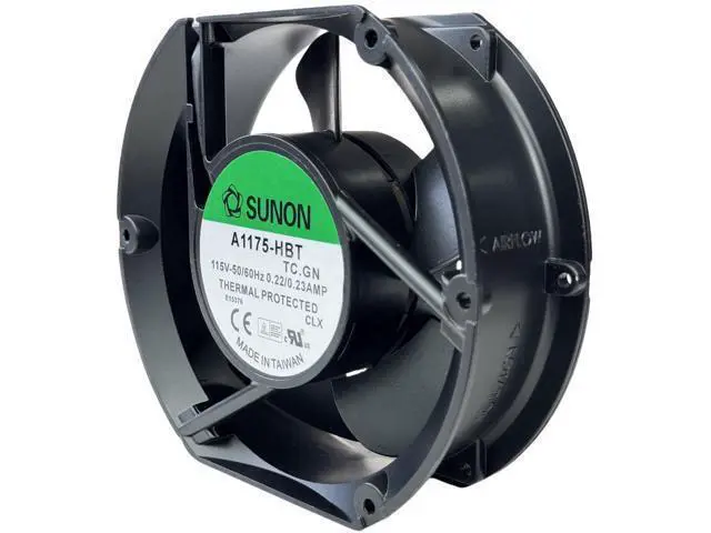 Alt view image 5 of 7 - for SUNON A1175-HBT TC.GN AXIAL Fan, 115VAC 50/60Hz 0.22/0.23A 2-pin Cooling Fan 172×150×51mm Fan A1175-HBT TC.GN