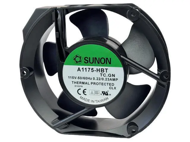 Alt view image 6 of 7 - for SUNON A1175-HBT TC.GN AXIAL Fan, 115VAC 50/60Hz 0.22/0.23A 2-pin Cooling Fan 172×150×51mm Fan A1175-HBT TC.GN