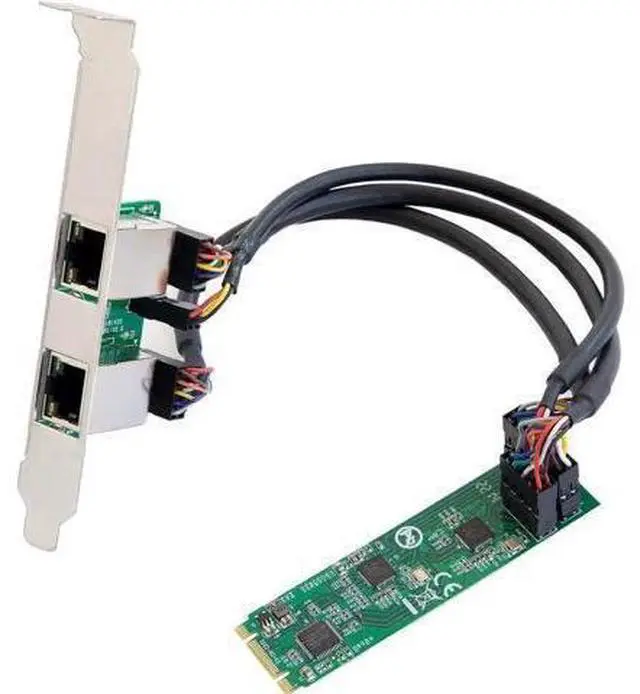 Main image of Dual 2.5 Gigabit M.2 M+B Key Ethernet Network Expansion Card