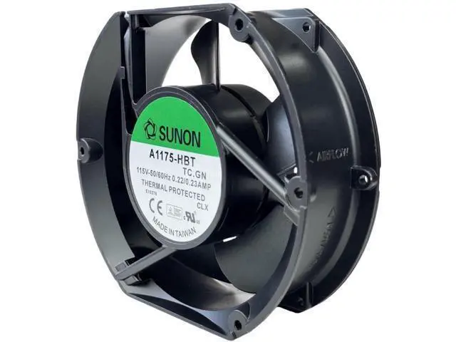 Alt view image 6 of 7 - Vszerda for SUNON A1175-HBT TC.GN AXIAL Fan, 115VAC 50/60Hz 0.22/0.23A 2-pin Cooling Fan 172×150×51mm Fan A1175-HBT TC.GN