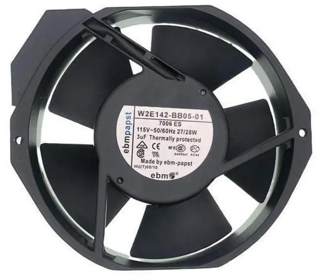 Main image of New Cooling Fan for W2E142-BB05-01 7006ES,115V 27/28W 50/60Hz,17238 2-Pin Metal Fan Size:172X150X38mm.