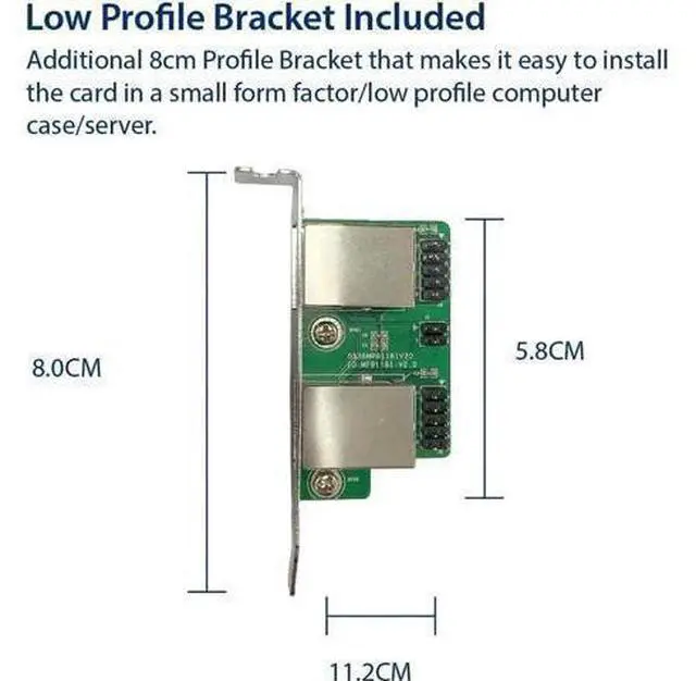 Alt view image 5 of 6 - JAENFONG Dual 2.5 Gigabit M.2 M+B Key Ethernet Network Expansion Card