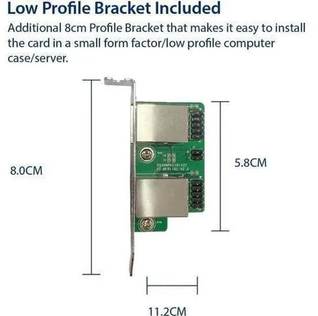 Alt view image 3 of 5 - Dual 2.5 Gigabit M.2 M+B Key Ethernet Network Expansion Card