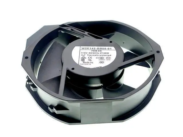 Alt view image 4 of 7 - New Cooling Fan for W2E142-BB05-01 7006ES,115V 27/28W 50/60Hz,17238 2-Pin Metal Fan Size:172X150X38mm.