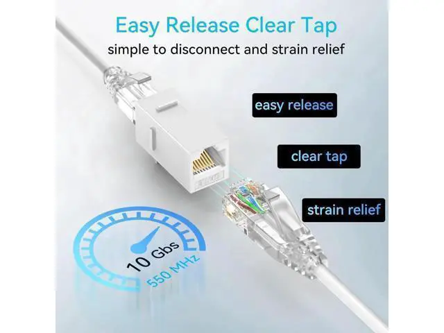 Alt view image 3 of 6 - Cat6a Patch Cables Slim 10ft (24 Pack), Flexible Cat6 Ethernet Patch Cable 10G 550MHZ, 28AWG Pure Copper Cat6 Patch Cable for Network Cabinet, Cat 6 Patch Cable White
