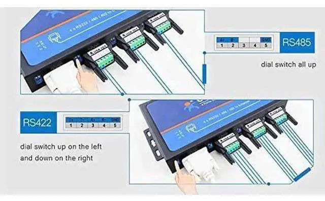 Alt view image 6 of 7 - USR-N540 RS232 to Ethernet RS485 to RJ45 RS422 to TCP IP Converter
