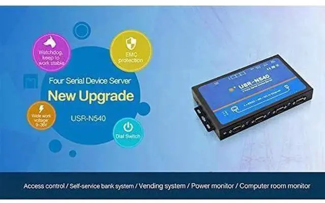 Alt view image 5 of 7 - USR-N540 RS232 to Ethernet RS485 to RJ45 RS422 to TCP IP Converter