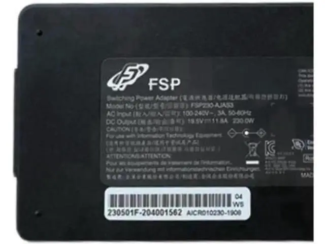Alt view image 2 of 4 - Vszerda 230W 19.5V 11.8A 5.5x2.5mm FSP FSP230-AJAS3 Power Supply AC Adapter Charger