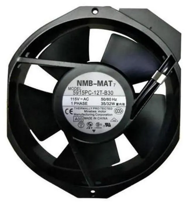Main image of for NMB-MAT 5915PC-12T-B30-A00 15038PB-A1L-EP Fan AC115V 50/60Hz 35/32W 172X150X38MM Aluminum Frame Axial Cooling Fan
