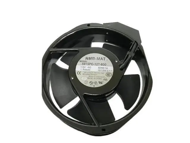 Alt view image 2 of 4 - for NMB-MAT 5915PC-12T-B30-A00 15038PB-A1L-EP Fan AC115V 50/60Hz 35/32W 172X150X38MM Aluminum Frame Axial Cooling Fan