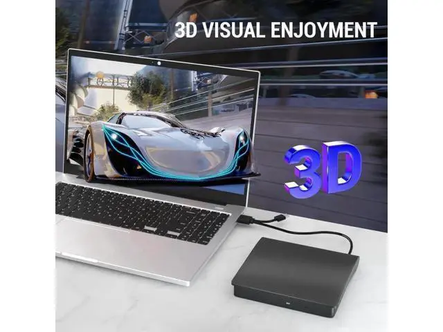 Alt view image 4 of 7 - Vszerda External Bluray DVD Drive,USB 3.0 and Type-C Portable 3D Blu-ray DVD Writer Burner, Slim Optical Blu Ray CD DVD Drive Writer Suitable for Windows XP/7/8/10/11 MacOS for PC,Laptop,Desktop, Mac