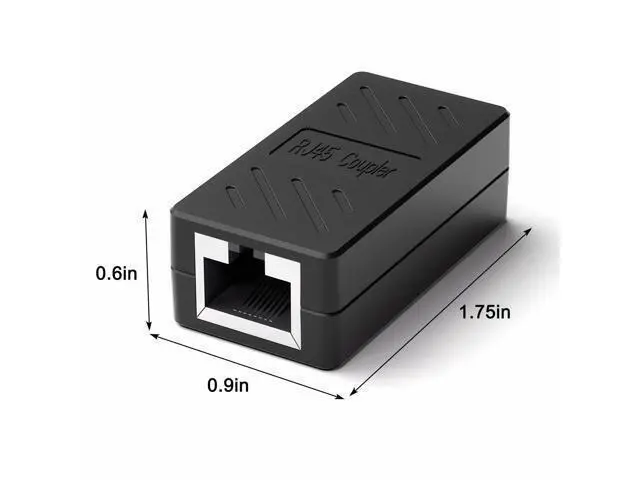 Alt view image 6 of 7 - Vszerda 40 PCS Gigabit RJ45 Coupler, Ethernet Extender Connector in Line Coupler for Cat8/Cat7/Cat6/Cat5e/Cat5 Ethernet Cable Extender Adapter Female to Female (Black)