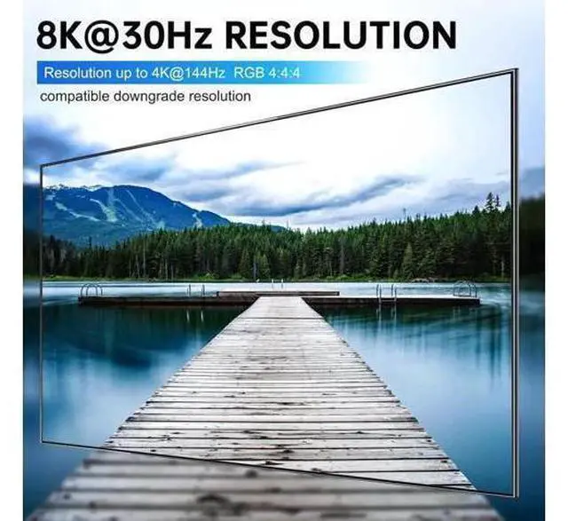 Alt view image 6 of 7 - Vszerda 8K USB 3.0 Displayport KVM Switch 2 Monitors 2 Computers 8K@30Hz 4K@144Hz, Dual Monitor Displayport 1.4 KVM Switches with 4 USB 3.0 Port for USB Devices, Wired Remote and USB Cables Included