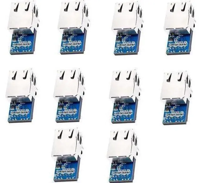 Main image of USR-K7 Low Cost TTL UART to Ethernet Module 10/100Mbps Super Port Ethernet to Serial Module Support Modbus RTU to Modbus TCP with RJ45 Port (10PCS)