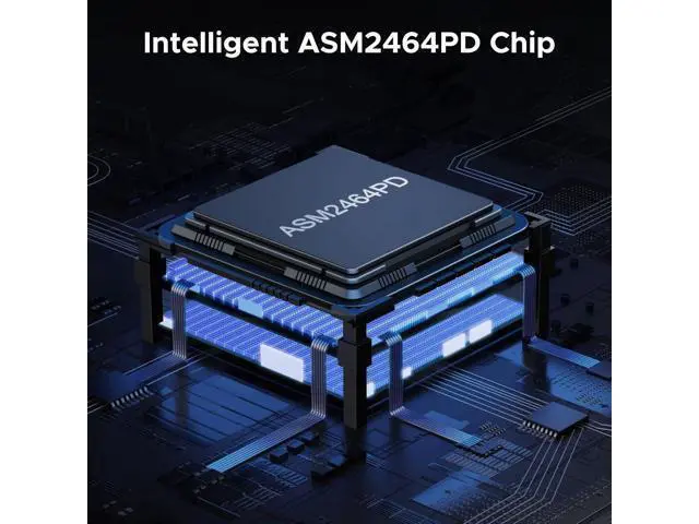 Alt view image 3 of 7 - UGREEN 40Gbps M.2 NVMe Enclosure with Aluminum Double-Sided Fin Heat Dissipation, No Noise External SSD Case Compatible with Thunderbolt 4/3/USB4/3.2/2.0 M1 M2 Pro/Max (SSD Not Included)